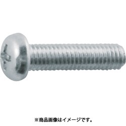 十字ピンナベ頭小ねじ 三価クロム M3×10mm 65本入 B114-0310