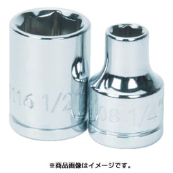 JHWBM-607 [3/8ドライブ ショートソケット 6角 7mm]