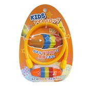 ワイヤー錠 イエロー/オレンジ キッズ ダイヤルロック