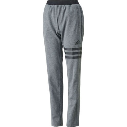BPZ35-S94605-J/OT [adidas24/7 杢ジャージストレートパンツ レディース OTサイズ ダークグレイヘザー]