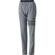 BPZ35-S94605-J/OT [adidas24/7 杢ジャージストレートパンツ レディース OTサイズ ダークグレイヘザー]
