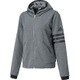 BPZ39-S94616-J/L [adidas24/7 杢フード付ジャージパーカー レディース Lサイズ ダークグレイヘザー]