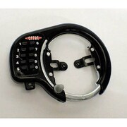 オッフル サークル錠 ボタンタイプ 黒 Y-4473