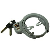 オッフル サークル錠 スライドキー 13mm グレー Y-4488