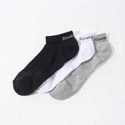 AJ6240 2426 エッセンシャル 3Pアンクルソックス ユニセックス [3足セット 24-26cm]