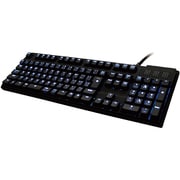 Cherry青軸 ブルーLEDバックライト メカニカルキーボード 109フルキー 日本語配列 テンキー付 USB対応 ブラック OWL-KB109CBLL-BK
