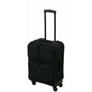 ソフトキャリーケース 旅行日数目安：4～5泊 26L 100席以上機内持ち込み可 T-187 ポケットバッグIIIバッグ付 L ブラック