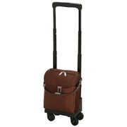 ソフトキャリーケース 約6L 100席未満機内持ち込み可 D-116 ジップIII TS15 バッグ付 ブラウン