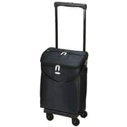 ソフトキャリーケース 約20L 100席未満機内持ち込み可 D-116 ジップIII バッグ付 L21 ブラック
