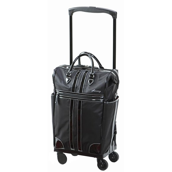 ソフトキャリーケース 約21L D-221 ルーマ座面付 バッグ付 M ブラック×ブラック