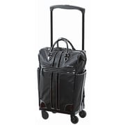 ソフトキャリーケース 約21L D-221 ルーマ座面付 バッグ付 M ブラック×ブラック