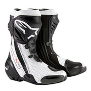 レーシングブーツ 42 BLACK/WHITE/VENTED SUPERTECH-R BOOT 0015