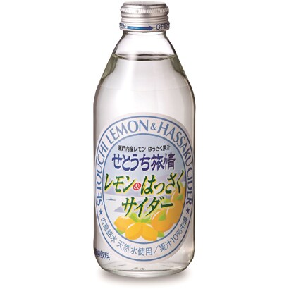 せとうち旅情 レモン&はっさくサイダー [ビン 250ml×24本入]