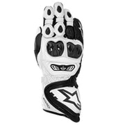 レーシンググローブ XL ホワイト/ブラック GP TECH レザーグローブ