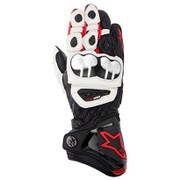 レーシンググローブ M ブラック/ホワイト/レッド GP PRO レザーグローブ