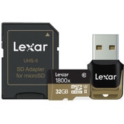microSDXCカード レキサー プロフェッショナル 1800倍速シリーズ UHS-II CLASS10 UHS-CLASS3 32GB LSDMI32GCRBJP1800R