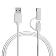 USB Type-Cコネクタ データ転送&充電ケーブル 1m ホワイト OWL-CBJDCMA10-WH