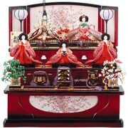 SHK-332 [三段飾り 雛 小十番親王小三五官女]