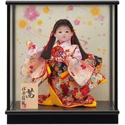 茜(鼓) [お祝いケース雛飾り]
