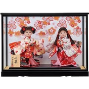新千草 二人 [お祝いケース雛飾り]