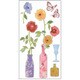 ラメ入りウォールステッカー FLOWER POT グリッター PLK150