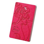 キャラクターズモバイルバッテリー 4000mAh 石付きエンボス アリエル ホットピンク 0302