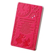 キャラクターズモバイルバッテリー 4000mAh 石付きエンボス アリス ホットピンク 0305