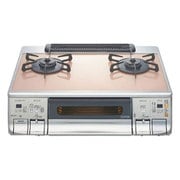 ピンクガラストップ ワイドオートグリル 都市ガス用 左強火タイプ NLW2269ASZSGL/13A