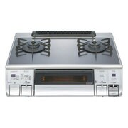 ブラックガラストップ 無水ワイドグリル LPガス用 左強火タイプ NLW2268TSQSIL/LPG