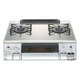 シルバーガラストップ ワイドグリル  LPガス用 右強火タイプ NLW2268TSKSIR/LPG