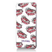 ZG-0058-IP06 [iPhone 6/6s用ケース ドリーアンドモリー×ギズモビーズ DARK LIPS]