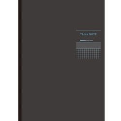 ロジカル・シンクノート 糸綴じ A4 方眼5mm ブルー罫 ブラック ノ-A406S-DB