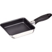 玉子焼き器 コンパクト 2層鋼 ふっ素加工 12×14cm HB-2190