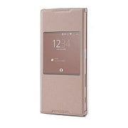 SCR42 [Xperia Z5 SO-01H用 ウィンドウ付きカバー ピンク]