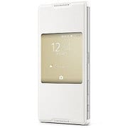 SCR46 [Xperia Z5 Premium SO-03H用 ウィンドウ付き保護カバー ホワイト]