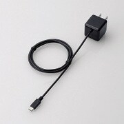 スマートフォン タブレット用 AC充電器 microUSB CUBE型 直生え 1.0m 1.8A出力 ブラック MPA-ACMBC102BK