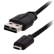 どっちも両挿し対応 マイクロUSB ストロングケーブル 2m ブラック OWL-CBJDSMUB20-BK