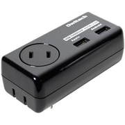折りたたみプラグAC USBアダプタ ブラック OWL-ACU2A1F24-BK
