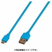 GH-UCSMBWシリーズ リバーシブルmicroUSB充電・データ転送ケーブル 1m ブルー GH-UCSMBW1-BL