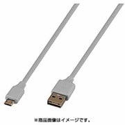 GH-UCSMBWシリーズ リバーシブルmicroUSB充電・データ転送ケーブル 1m グレー GH-UCSMBW1-GY