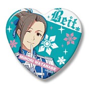 ハート缶バッジ アイドルマスター SideM 渡辺みのり