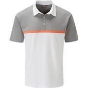 P03200-W349-M [PING16SS ナイル ポロシャツ ホワイト×アッシュ マルチ Mサイズ]