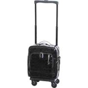 キャリーバッグ 旅行日数目安:1~2泊 13L 機内持ち込み可 2輪ストッパー 折りたたみバッグ付 ブラック D-201 エマイロII M18