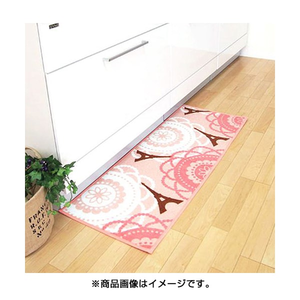 オカ(OKA) キッチンマット グリーン 約45cm×240cm コーナー吸着