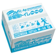 BR-1000 [Ag抗菌性凝固消臭剤 抗菌ヤシレット！ サッと固まる非常用トイレ 業務用 汚物袋付き 100回分]