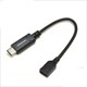 USB 充電・通信変換ケーブル Type-Cオス-Micro-Bメス 10cm ブラック RBHE244