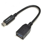 USB 充電・通信変換ケーブル Type-Cオス-Type-A3.0メス 10cm ブラック RBHE247