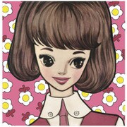 NRTW10 [内藤ルネ インクジェットハンドタオル ピンクフラワー]