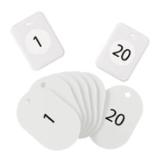 クロークチケット 1~20 白 BF-150-WH