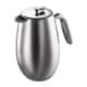 COLUMBIA（コロンビア） ダブルウォール フレンチプレス コーヒーメーカー 1000ml シルバー 1308-16